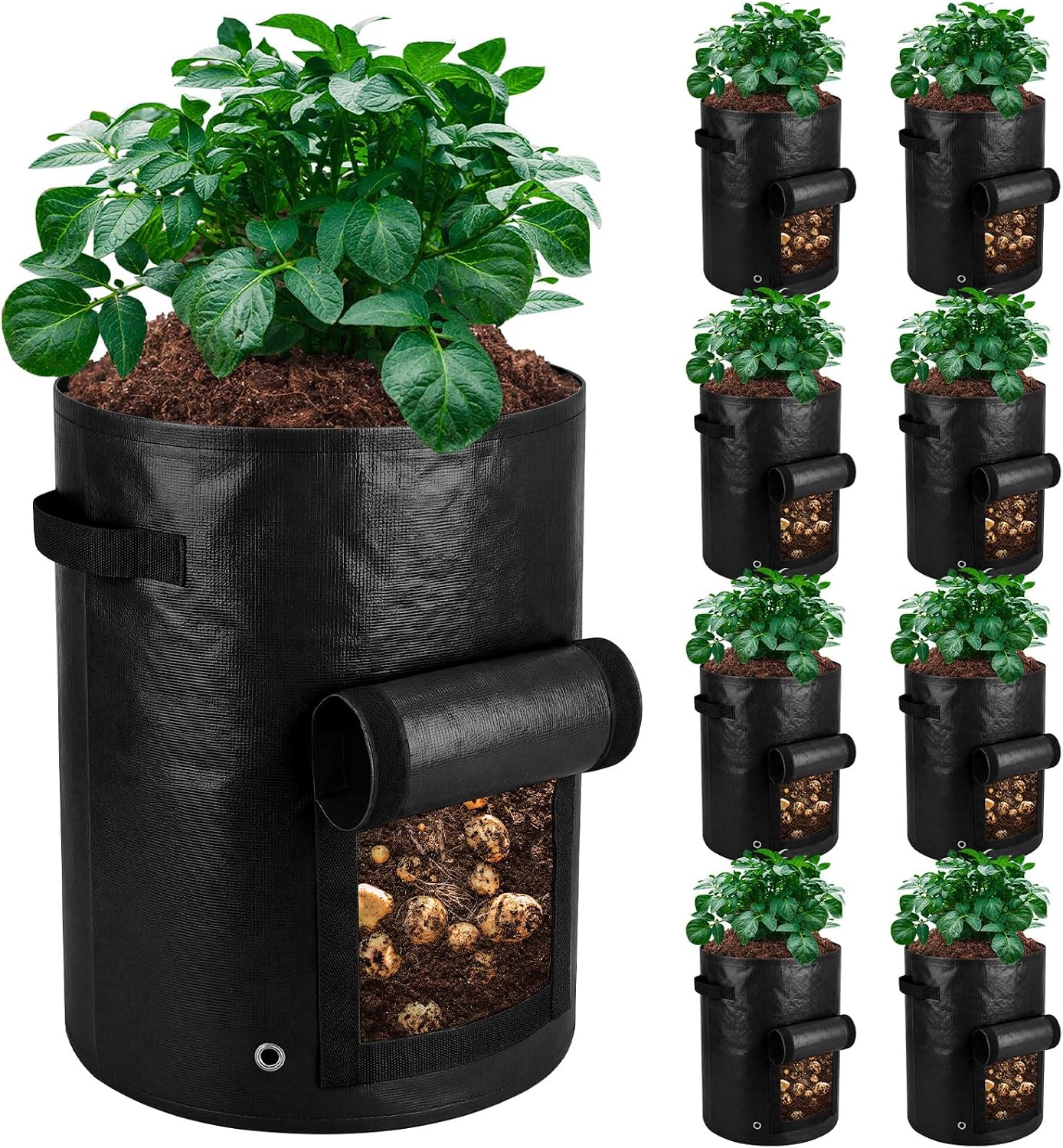 Ferrochef 20 Gallon Potato Grow Bags, Pack of 8