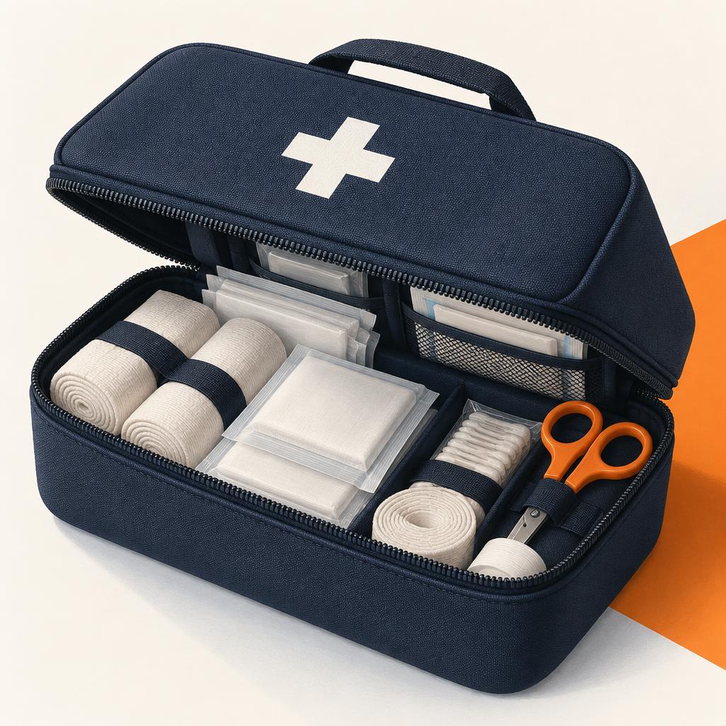 Original illustration of a Lifesystems Family First Aid Kit