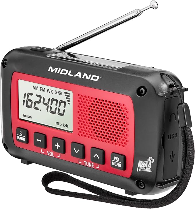 Midland ER40 Emergency Crank & Solar Radio