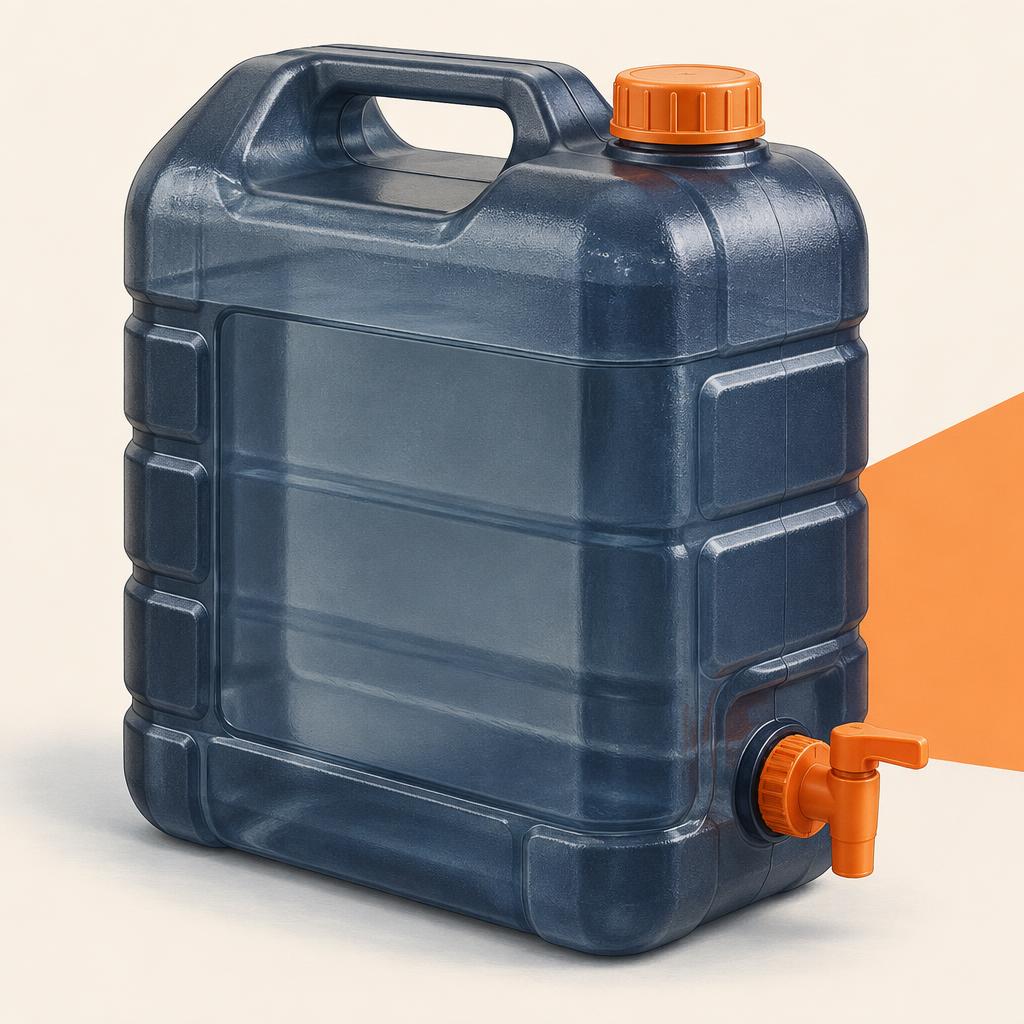 Original illustration of a Starnearby 20L Water Container with Tap